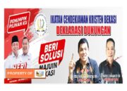 Dukung Paslon No.1 Heri – Gus Solihin Ikatan Cendekiawan Kristen Bekasi Deklarasi Balon Walikota dan Wakil Walikota Bekasi