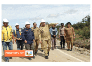 Bupati Pakpak Bharat Monitoring proyek peningkatan jalan penghubung Pakpak Bharat Dairi
