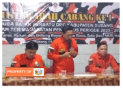 Pelantikan Ketua Pemuda Batak Bersatu DPC Kabupaten Subang Periode 2025-2030