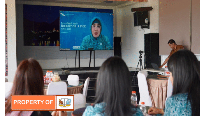 Sosialisai hasil RAKERNAS X PKK tahun 2025 TP PKK Toba ikut serta.