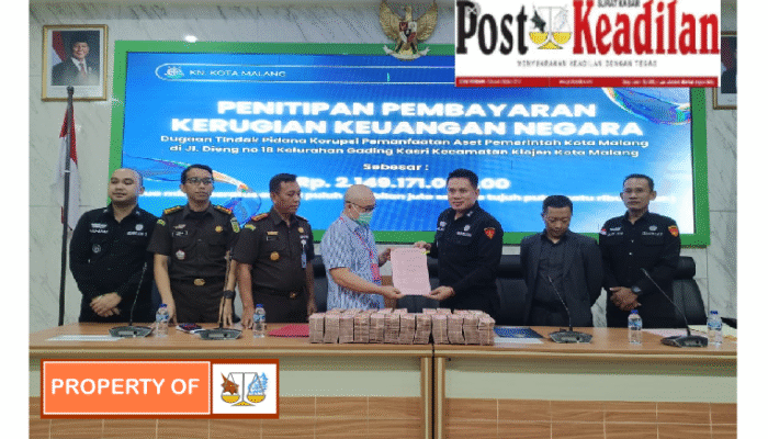 Pasca Penetapan Tersangka, Terduga Pelaku Korupsi Penyalahgunaan Aset Pemerintah Mengembalikan Kerugian Negara