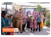 Wakil Bupati Humbahas Sambut Ketua TP PKK Provsu Saat Monitoring Desa Percontohan