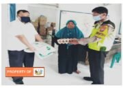 Polsek Lubuk Pakam Berikan Sembako Pada Warga Dampak Kenaikan BBM