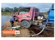 Musim Kemarau, Pemkab Humbahas Salurkan Air Buat Petani