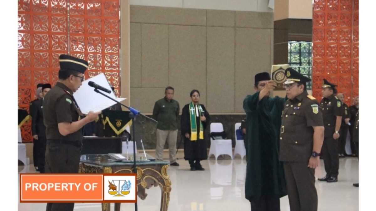 Kajati Riau Lantik Pejabat Eselon III