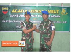 Acara Pisah Sambut Dansubdenpom Belawan Penuh Rasa Haru