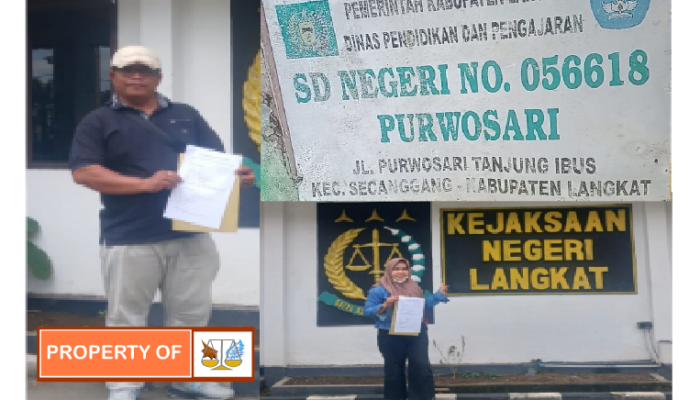 Diduga Korupsi Dana BOS, Kepsek Pemegang Dua Sekolah Dilaporkan ke Kejari Langkat, Tantang Media Naikkan Berita