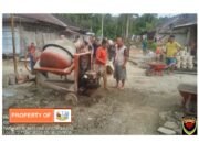 Pemdes Hilialito Saua, 5 % Sisa Ketapang 2022 Bangun Jalan Usaha Tani.