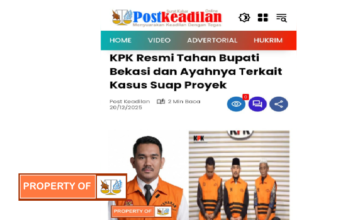 Wow.. Si ‘Raja Bongkar’ Bersama Bapaknya Ditahan Atas Kasus Kejahatan Terima Suap