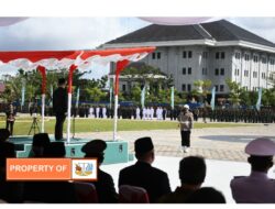 Hadiri Upacara Hari Pahlawan Kolonel Inf Abdulah Jamali Asintel Kasdam XII/Tpr Di Kantor Gubernur Kalimantan Barat