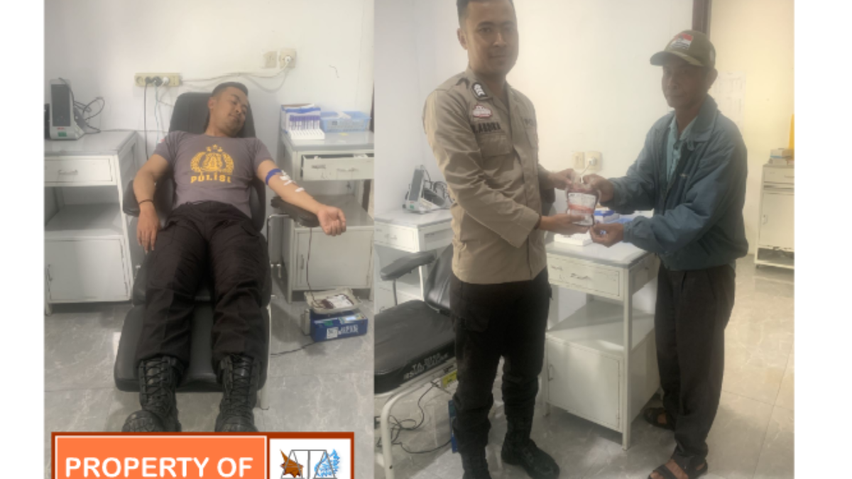 Brigpol Abdika Rahma Donorkan Darah Selamatkan Nyawa Warga Respon Cepat Sat Samapta Polres Pakpak Bharat