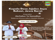 Kepala Desa Jejalen Jaya Bekasi Jawa Barat Mengucapkan Selamat Menunaikan Ibadah Puasa Ramadhan 1447 H -2026 M