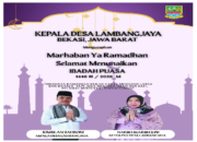 Kepala Desa lambang Jaya BekasiJawa Barat Mengucapkan Selamat Menunaikan Ibadah Puasa Ramadhan 1447 H -2026 M