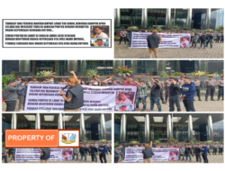 Beredar Vidio Aksi Demo di KPK dibagikan di grup Whatsapp Tangkap Untung dan Cik Ujang
