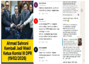 Sahroni Kembali Menjabat Wakil Ketua Komisi III, Banyak Rakyat Meradang