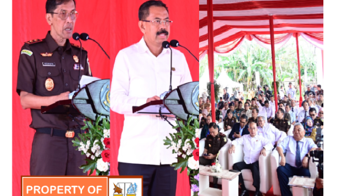 Kajati Jabar Dampingi Plt Wakil Jaksa Agung Resmikan Groundbreaking RS Adhyaksa. Komitmen Kejaksaan Hadirkan Layanan Kesehatan Berorientasi Pada Pelayanan Prima