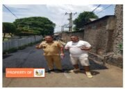 Pekerjaan Pengaspalan Jalan Desa Cileungsi Kota Kecamatan Cileungsi berjalan dengan Bagus, dari  Program Sami Sade