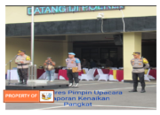 H2 Tahun Baru, Kapolres Dani Hamdani Pimpinan Upacara Laporan Kenaikan Pangkat