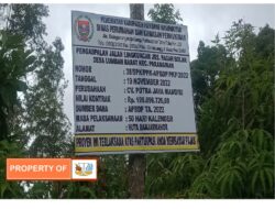 Warga Lumban barat Apresiasi Pembangunan Jalan Pagar Bolak