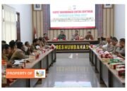 Rapat Koordinasi lintas sektoral Operasi Lilin Toba 2022 di wilayah Kab. Humbahas dipimpin Kapolres
