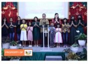 Rayakan Natal Bersama Jemaat GBI Balige Kota Bupati  Toba Poltak Sitorus tampak sukacita