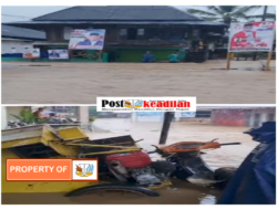 Kabupaten Lahat Terjadi Banjir Bandang Menimpa di 5 Kecamatan 461 Rumah, 69 Sawah dan 117 Kebun milik warga ikut Terendam, dan Rusak