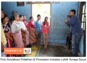 PT Inalum (Persero) hibahkan bantuan PLTS Rooftop kepada masyarakat Sigalapang desa Meranti Timur, kecamatan Pintu Pohan Meranti- KabupatenToba