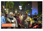 Malam pergantian tahun di Kabupaten Karawang tadi malam berlangsung dengan aman dan kondusif.