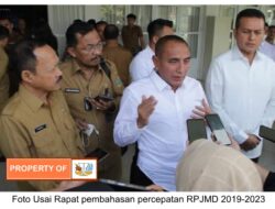 Gubernur Sumatera Utara Edy Rahmayadi, Instruksikan Kejar Target RPJMD