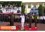 Pj Bupati Bekasi Ikuti Upacara HUT Bhayangkara Ke-76 Secara Virtual