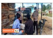 Polsek Lintongnihuta Sembangi Warga Sampaikan Pesan Kantibmas