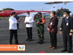 Presiden RI Bertolak Menuju Kota Nias Gunung Sitoli Sumut