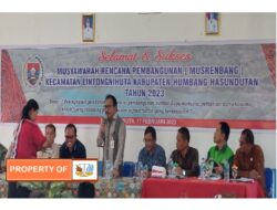Drs Tonny Sihombing Sampaikan Pesan Presiden Pada Musrenbang Kecamatan Lintongnihuta