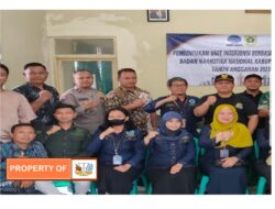 BNN Kabupaten Bogor lantik petugas unit intervensi berbasis masyarakat desa Cileungsi Kidul.