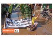 Warga Cikeas Kecamatan Gunung Putri Bogor Tuntut Perbaikan Jalan