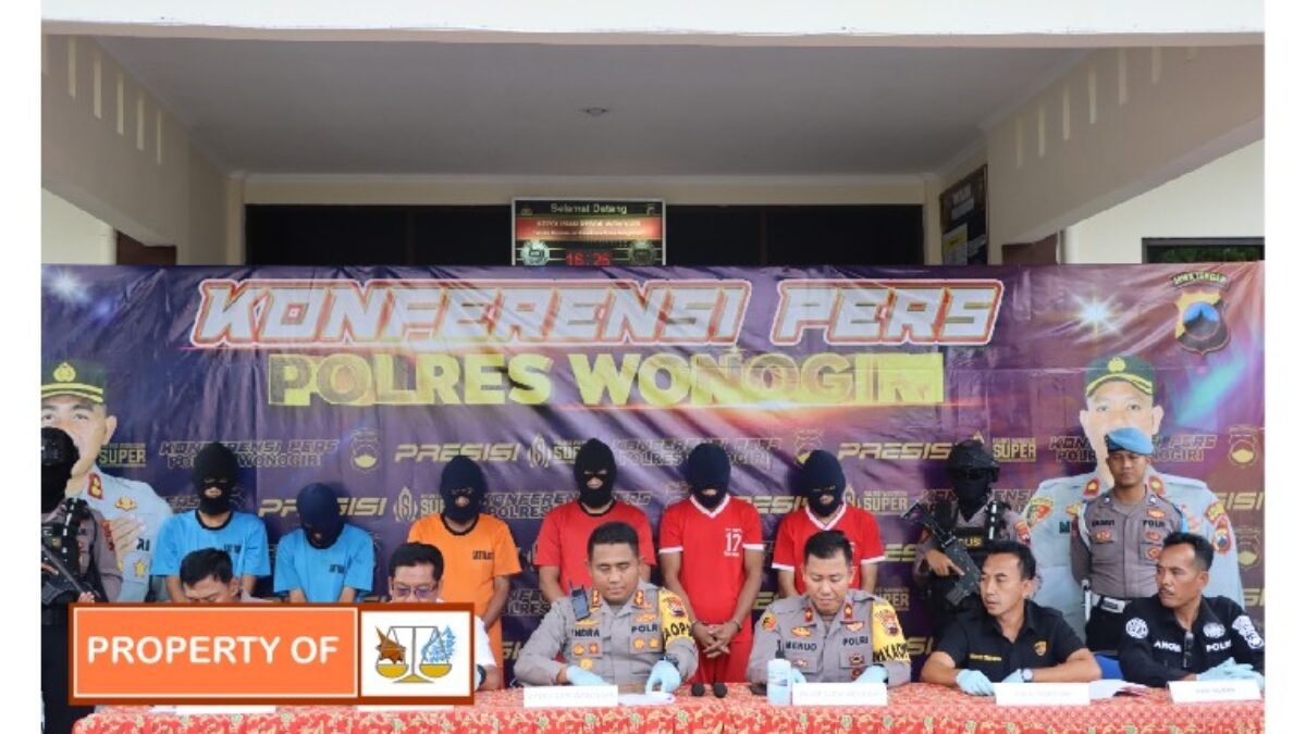 Polres Wonogiri Berhasil Ungkap Tujuh Kasus Dalam Tiga Pekan