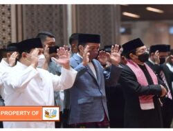 Presiden Jokowi Tunaikan Salat Idul adha 1443 H di Masjid Istiqlal
