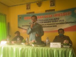 Musdes RKPDesa Padang Kelapo TA 2022, Stunting Prioritas Utama