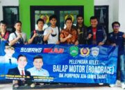 Hadapi Ajang Kualifikasi Porprov Jabar, Ketua KONI Subang Lepas 4 Atlit Balap Motor Ke Tasikmalaya
