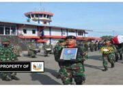 Kasrem 172/PWY Pimpin Pengantaran Jenazah Anggota Satgas Yonif 126/KC