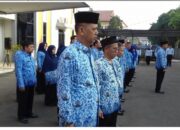 Upacara Bendera Kebangsaan Di Dinas Perdagangan Dan Perindustrian Kab Bogor 18 April 2019