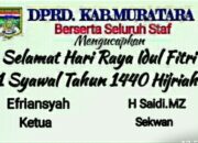 IKLAN UCAPAN SELAMAT IDUL FITRI DPRD KB.MURATARA