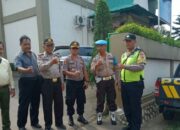 Kapolsek Cikampek bersama Jajarannya sterilkan perayaan Natal Ke 2 HKBP resort Cikampek