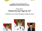 Pemerintah Bogor mengucapkan Selamat hari jadi Bogor ke 538