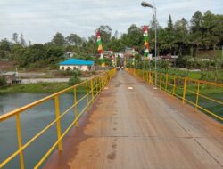 Serah Terima Jembatan Sinuar PT. Toba Pulp Lestari di desa Siruar Kecamatan Parmaksian Kabupaten Toba-Sumatera Utara