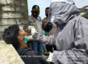 Polisi Sediakan Tes Swab Antigen Gratis di Pasar Tegal Danas Cikarang Pusat