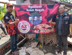 Bidang Kaderisasi MPC PP Kabupaten Bekasi Perbaiki Rumah Warga Pebayuran