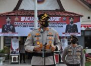 Kapolres Humbahas Pimpin Upacara Korps Raport Kenaikan Pangkat Anggota Polres Humbahas