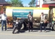 Lumban Julu kota, di Kecamatan Lumban Julu Kabupaten Toba Sumut terima penyemprotan disinfektan