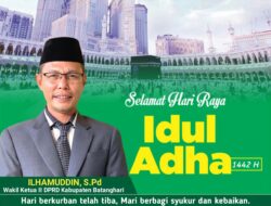 Wakil Ketua II DPRD Kabupaten Batanghari, Ucapkan Selamat Hari Raya Idul Adha 1442 Hijriah.